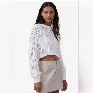 Cotton On Fun Crew Sweater Size L Color White